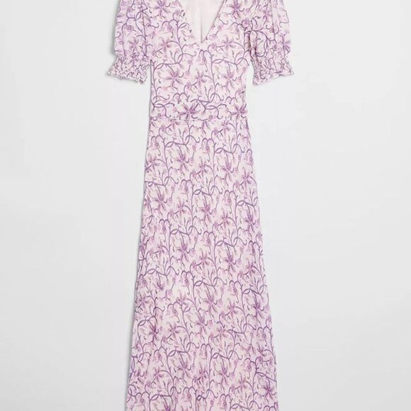 NWT SAYLOR Ryland Dress - Lilac & White Floral Maxi Dress - Size M - Picture 7 of 10